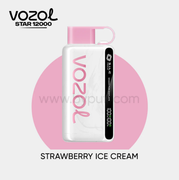 Vozol Star 12000 Strawberry ice cream