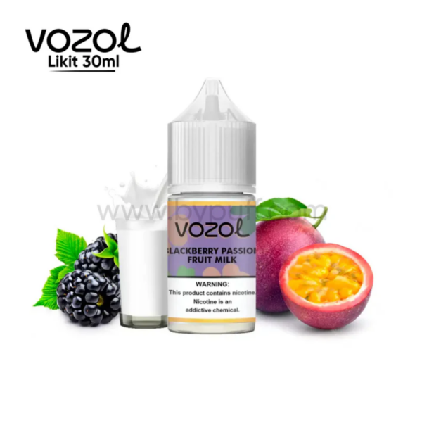 Vozol Blackberry Passion Fruit Milk 30 ML Likit