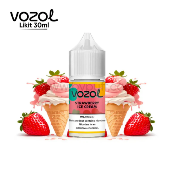 Vozol Strawberry ice Cream 30 ML Likit